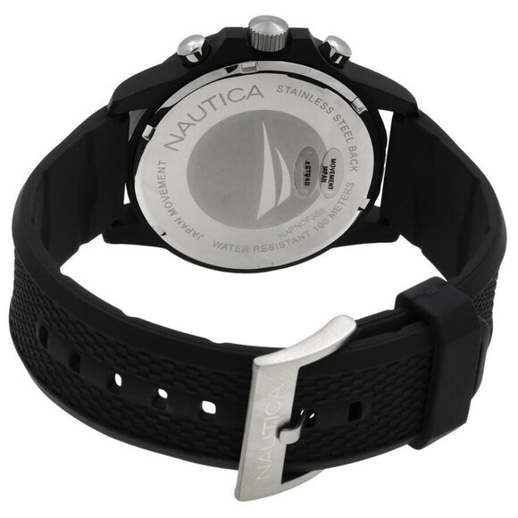 NWT Authentic Nautica One Chronograph Quartz Black Dial Men's Watch - Picture 3 of 3